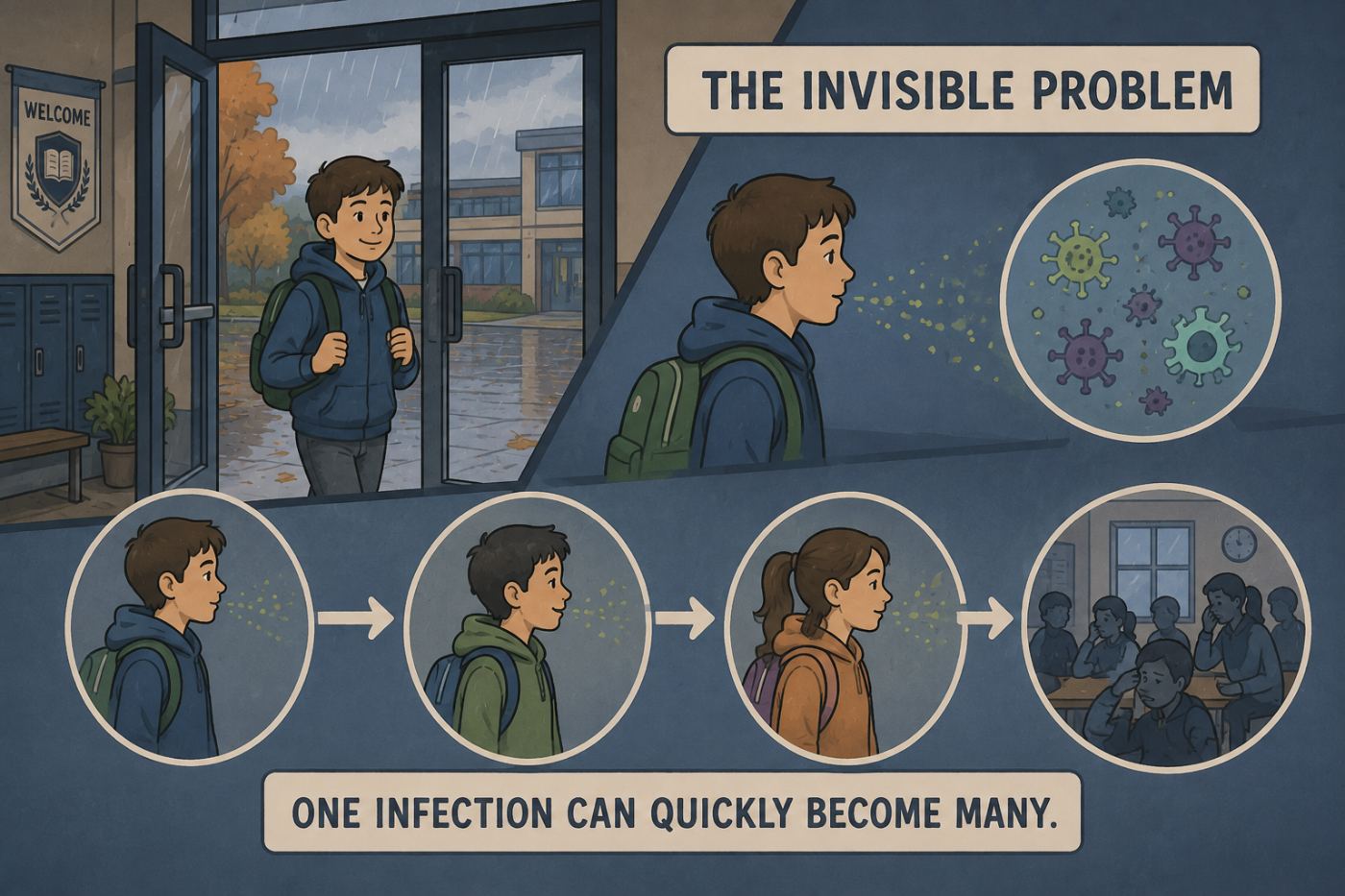 How a single infection spreads through a group